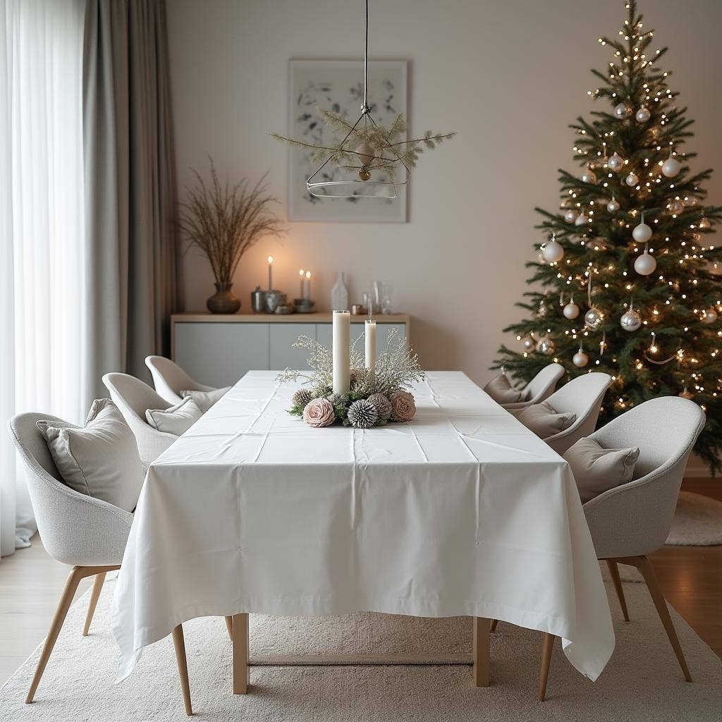 Bamar - Wholesale Tablecloth - Liso White Tablecloth - Jacquard - Hotel Quality5