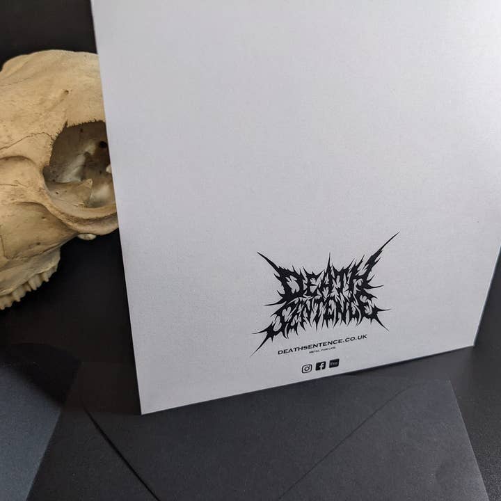 Tarjeta de felicitación Live Laugh Love para venta al por mayor de Death Sentence