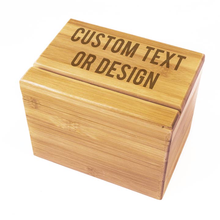 Personalized Recipe Box - Custom Logo or Text and other Purchase Wholesale custom donut boxes. Free Returns & Net 60 Terms on Faire trending on Faire.