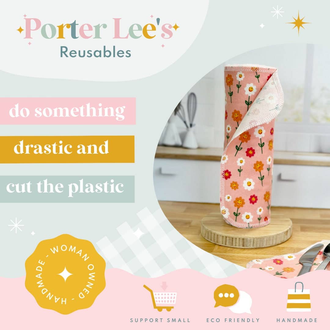 Porter Lee's - Wholesale Paper Towels - Reusable Paper Towels--Stamped Grove1