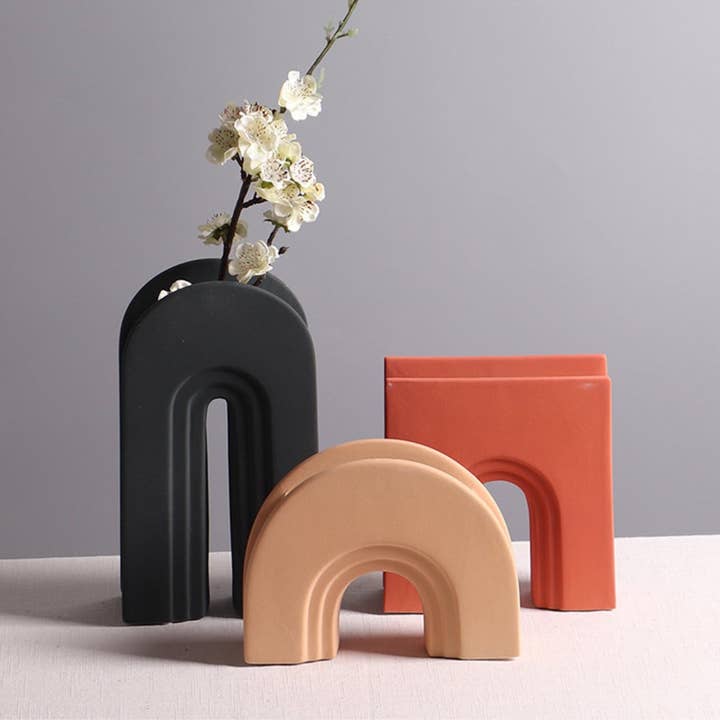 Homerely - Wholesale Vaas - Bloemenvaas met geometrische boog