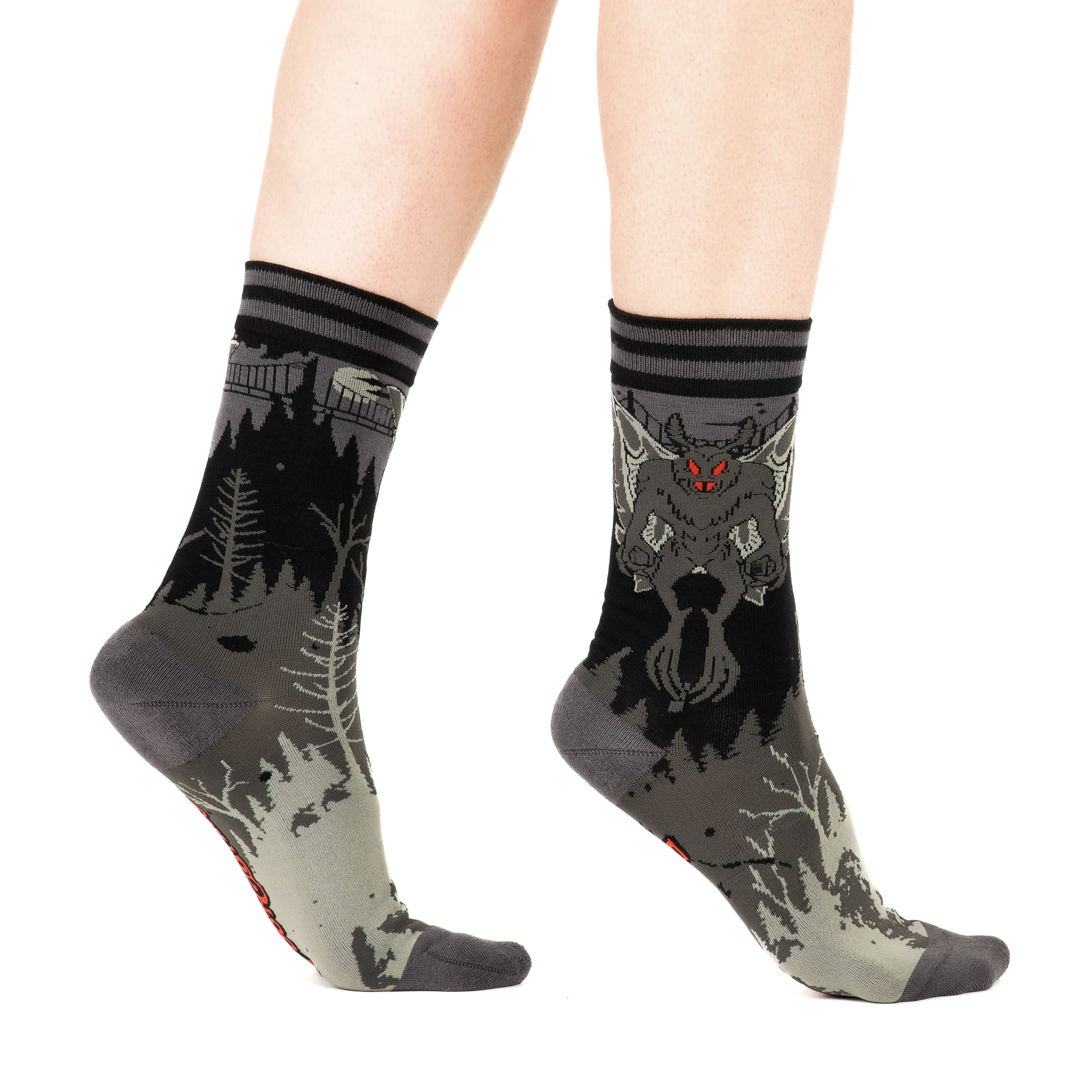 FootClothes LLC - Wholesale Socks - Unisex - Mothman Crew Socks13