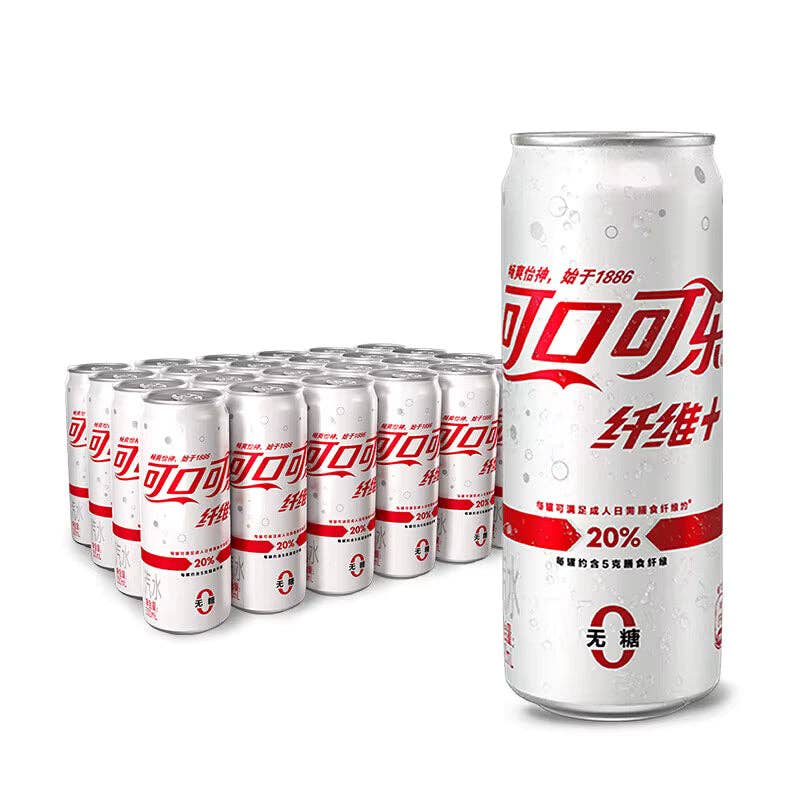 Global Bite Co - Wholesale Soda/Carbonated Drink - Coca Cola Sugar Free Fiber Plus 330ml Can (China)1