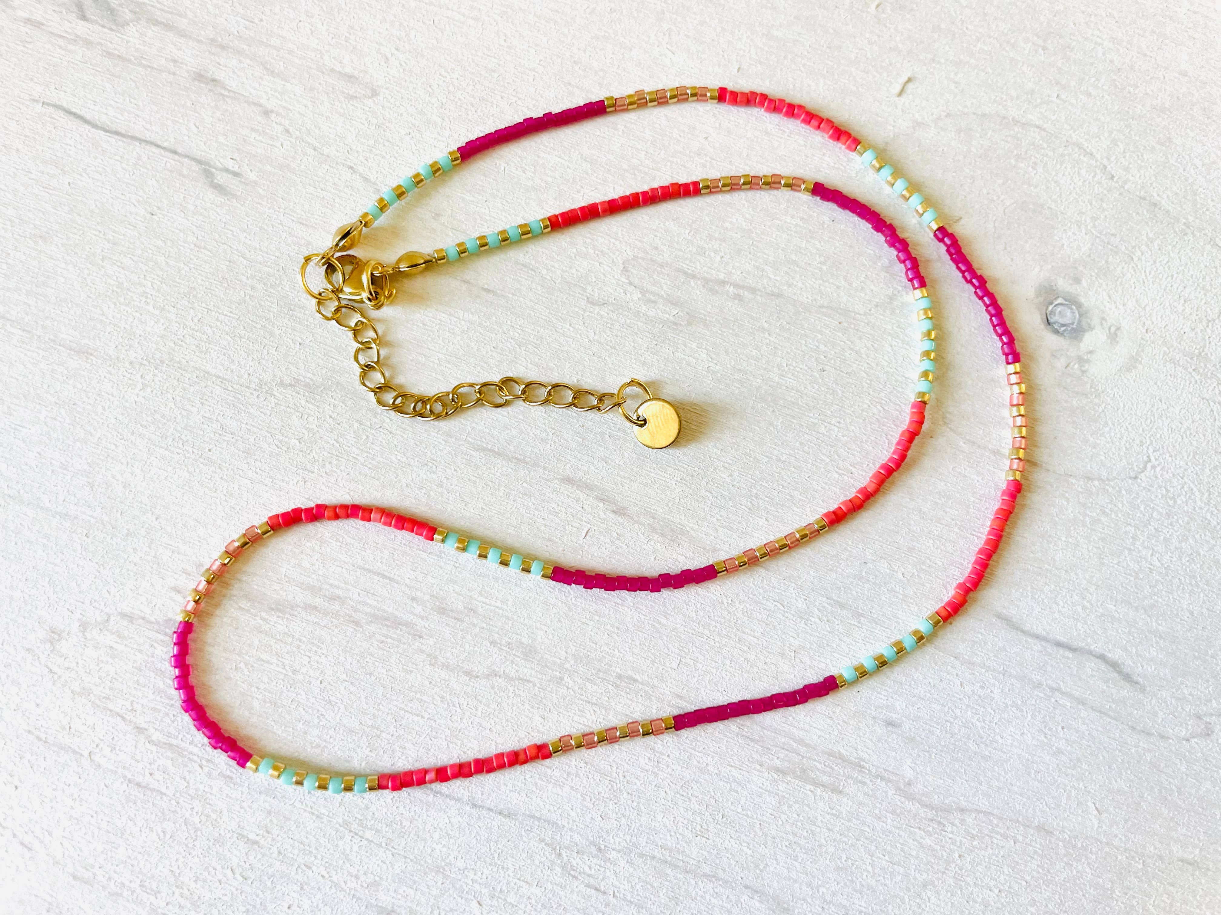 Atelline - Wholesale Beaded/Pearl Necklace - Pearl necklace, stainless steel necklace, choker C0442