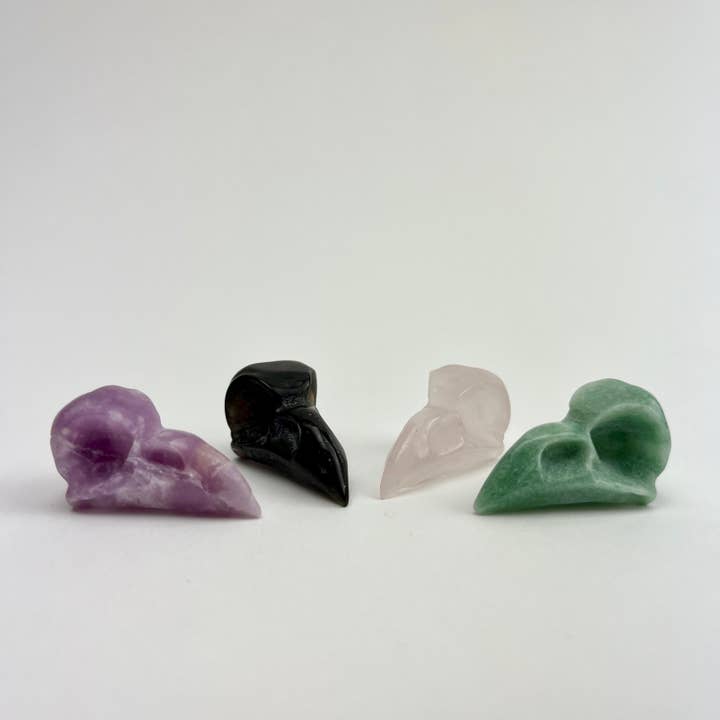 Gesneden Ravenschedel | 1,2" | China | Kies steen voor wholesale door Pelham Grayson Rose