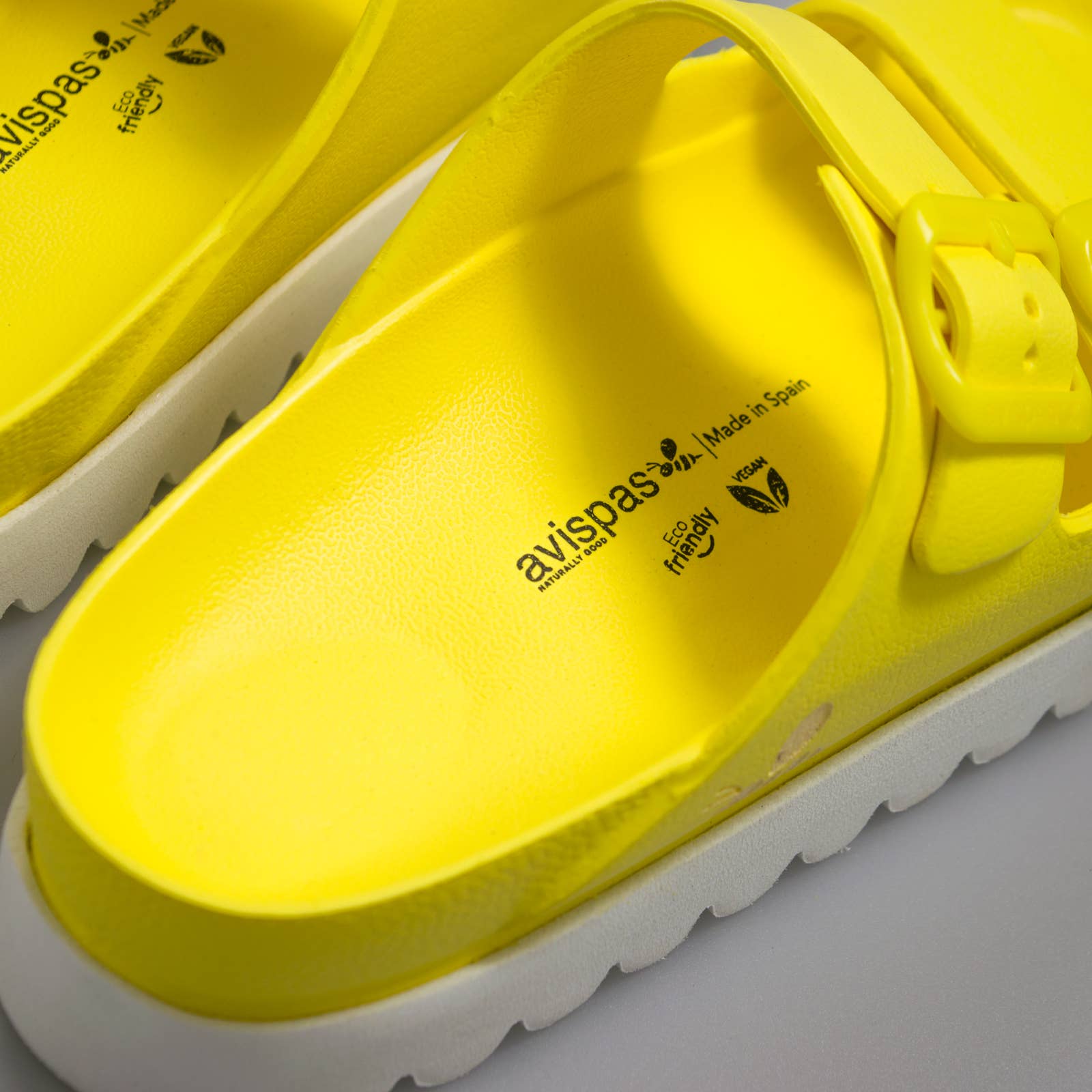 Avispas - Wholesale Sandals - Women's - Sunset Yellow. Vegan Sandals With Buckles And Platform4