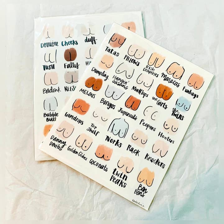 Pockets of Parcels - Wholesale Art Print - Boob Slang Print