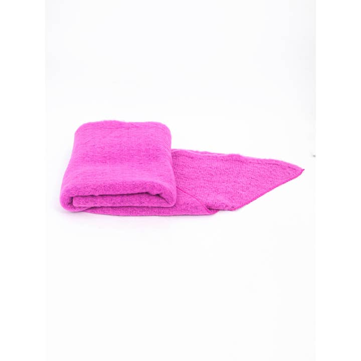Sarta Accessories - Wholesale Scarf - Women's - Evie Heavyweight Asymmetric Scarf - Hot Pink