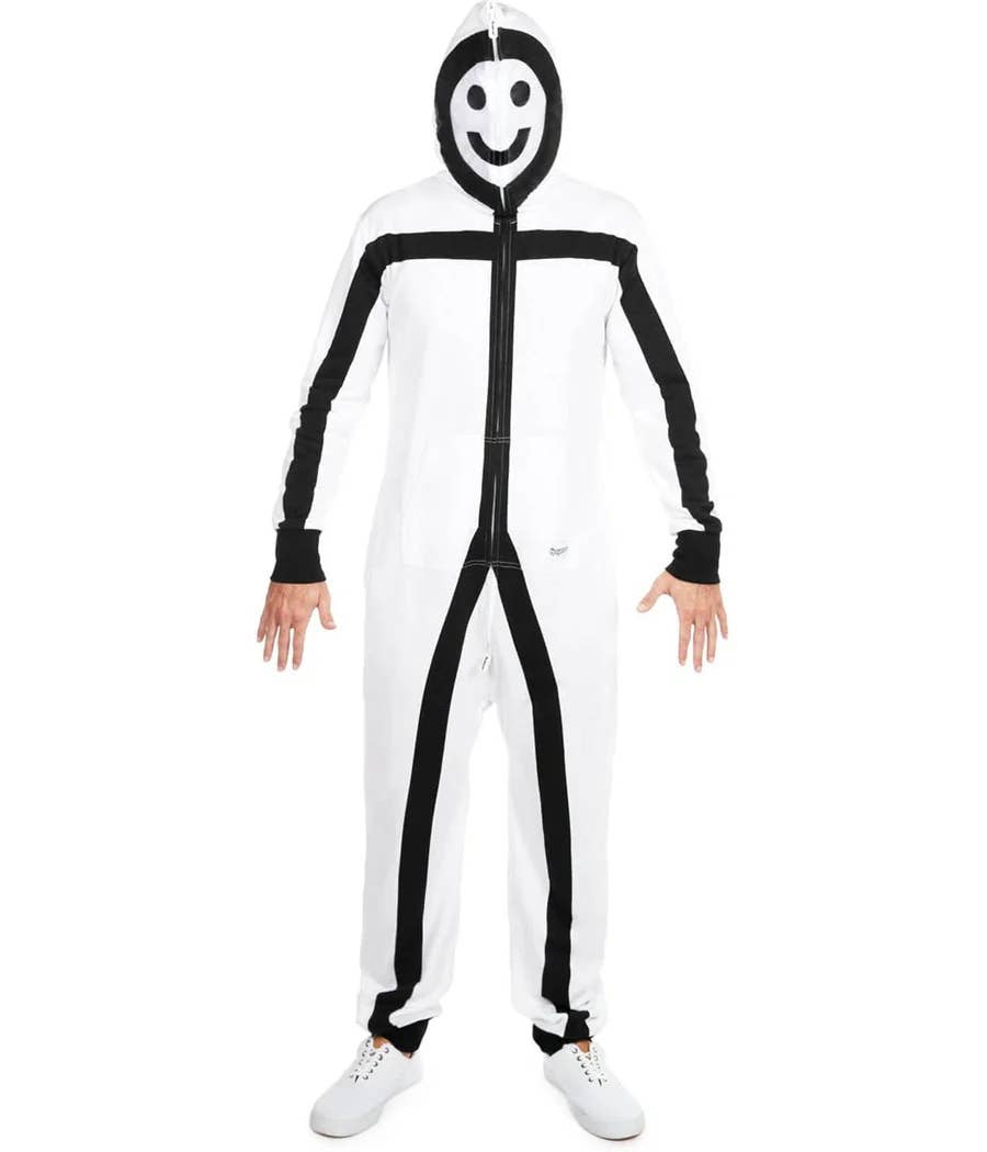 Tipsy Elves – wholesale Onesie - Herr – Stickman Jumpsuit - Herrarnas streckgubbe Halloween-kostym