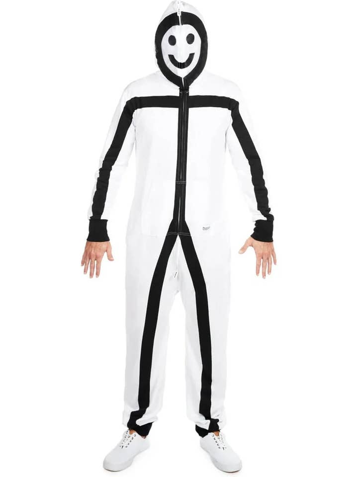 Tipsy Elves - Venta al por mayor Mono - Hombre - Mono de Stickman - Disfraz de Halloween de Figura de Palo para Hombre