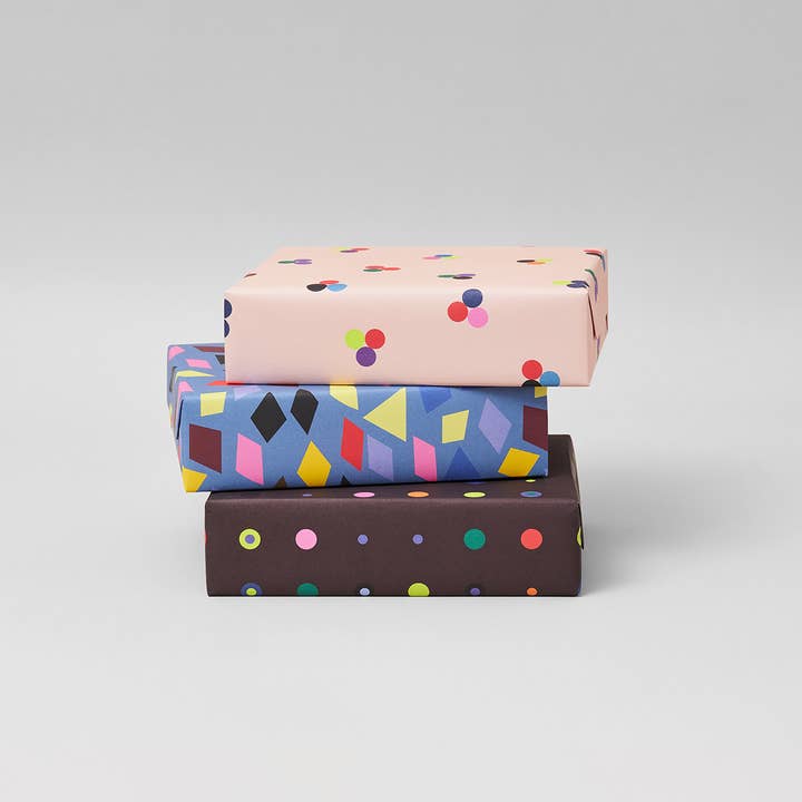 Wrap - Wholesale Flat Wrap - Dot Cluster Gift Wrap