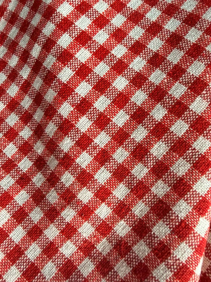 NEW Handwoven Gingham Kitchen Towel – Red and White for wholesale by Parekh Bugbee