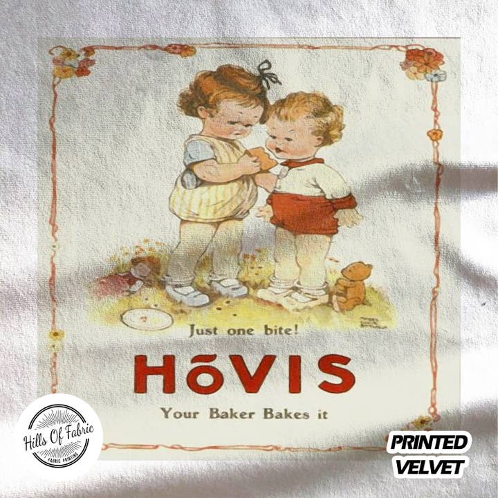 Hovis Your Baker Bakes It Children Printed Fabric Panel for wholesale by Hills Of Fabric