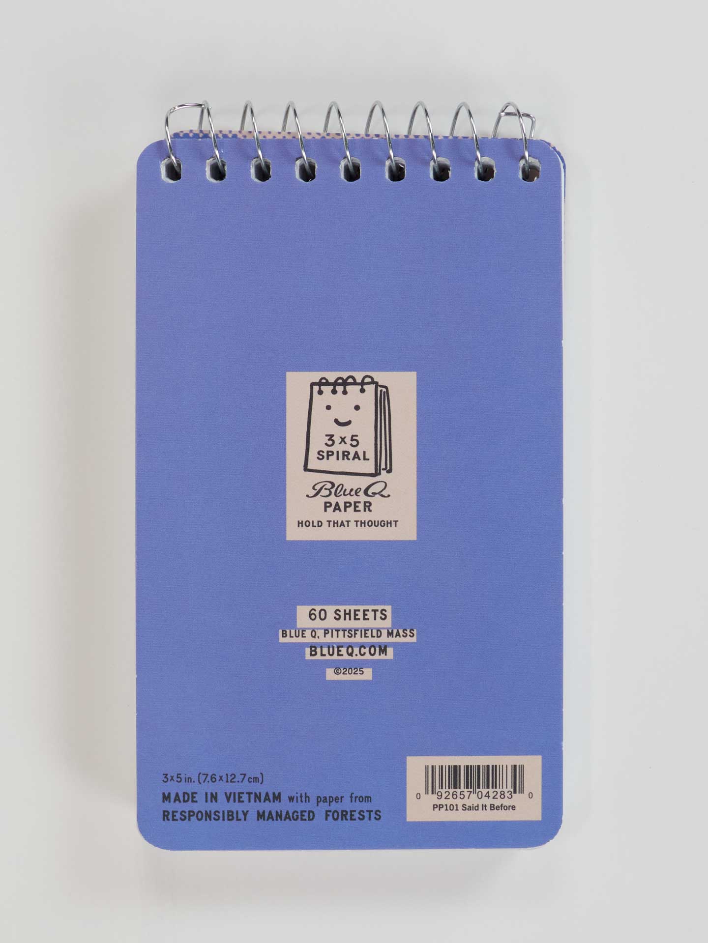 Incognito – wholesale Notebook – PP101 I've Said It Before And I'll  3x5 Spiral Notebook2