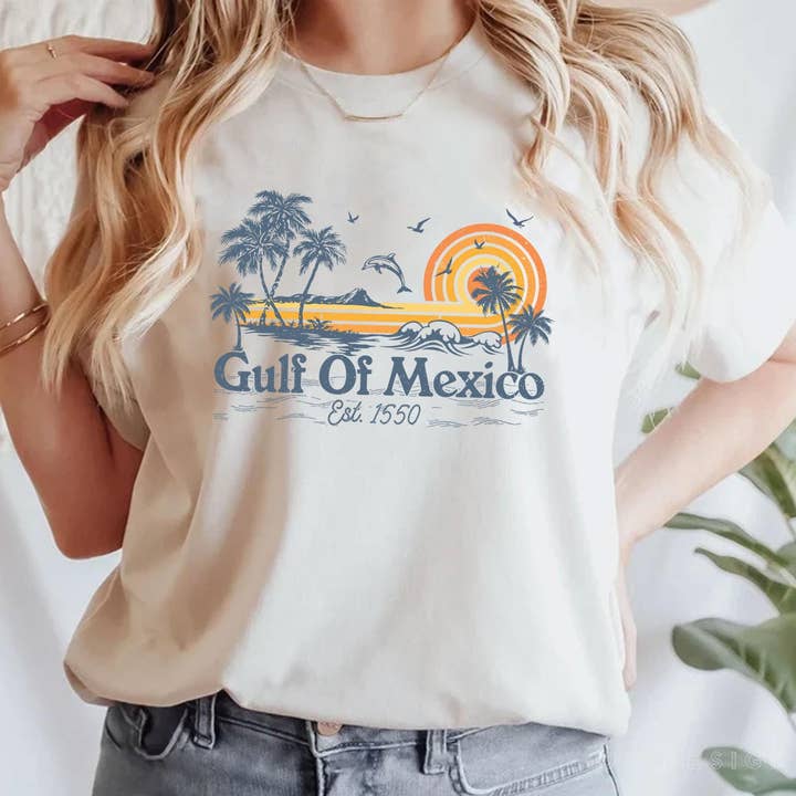 Gulf of Mexico Est 1550 Shirt, Gulf of Mexico Sweatshirt for wholesale by NVC Ecommerce LLC