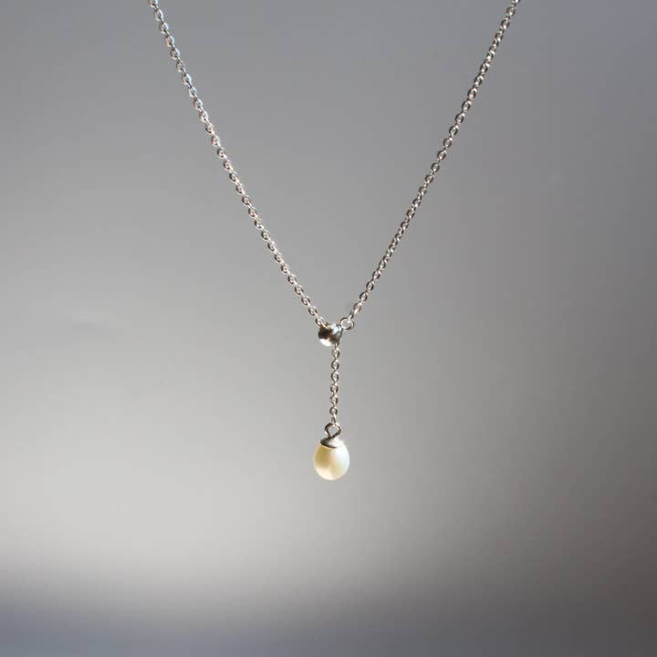 iBijoux - Wholesale Halskettinghanger - Zoetwaterparel Hanger Ketting Sterling Zilver (1N05c)