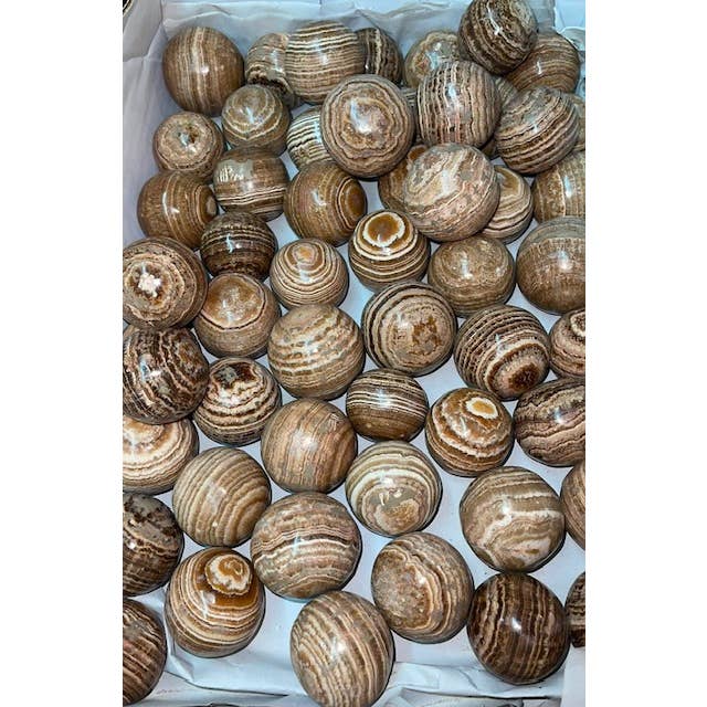 Aragonite Spheres for wholesale by Casablanca Exports