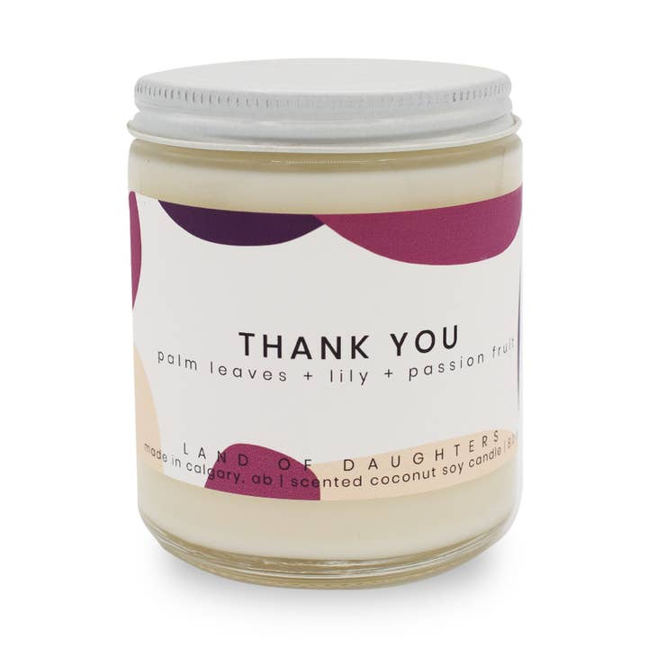 Land of Daughters – Großhandel Kerze im Glas / gefüllte Kerze – Danke Candle0