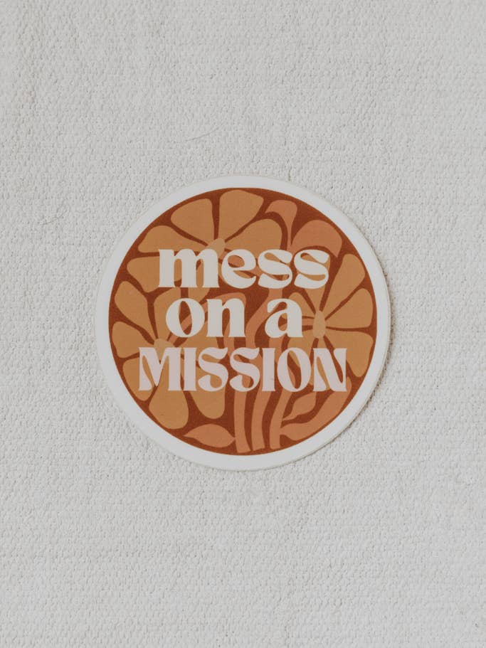 Mess on a Mission Decal for wholesale by Crowned Free