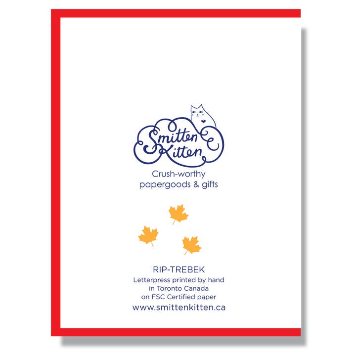 Smitten Kitten - Wholesale Birthday Card - RIP Alex Trebek Card