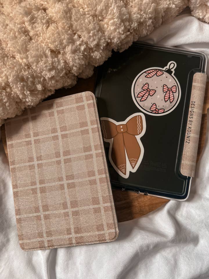 Plaid Kindle Case for wholesale by The Lovebound Edit