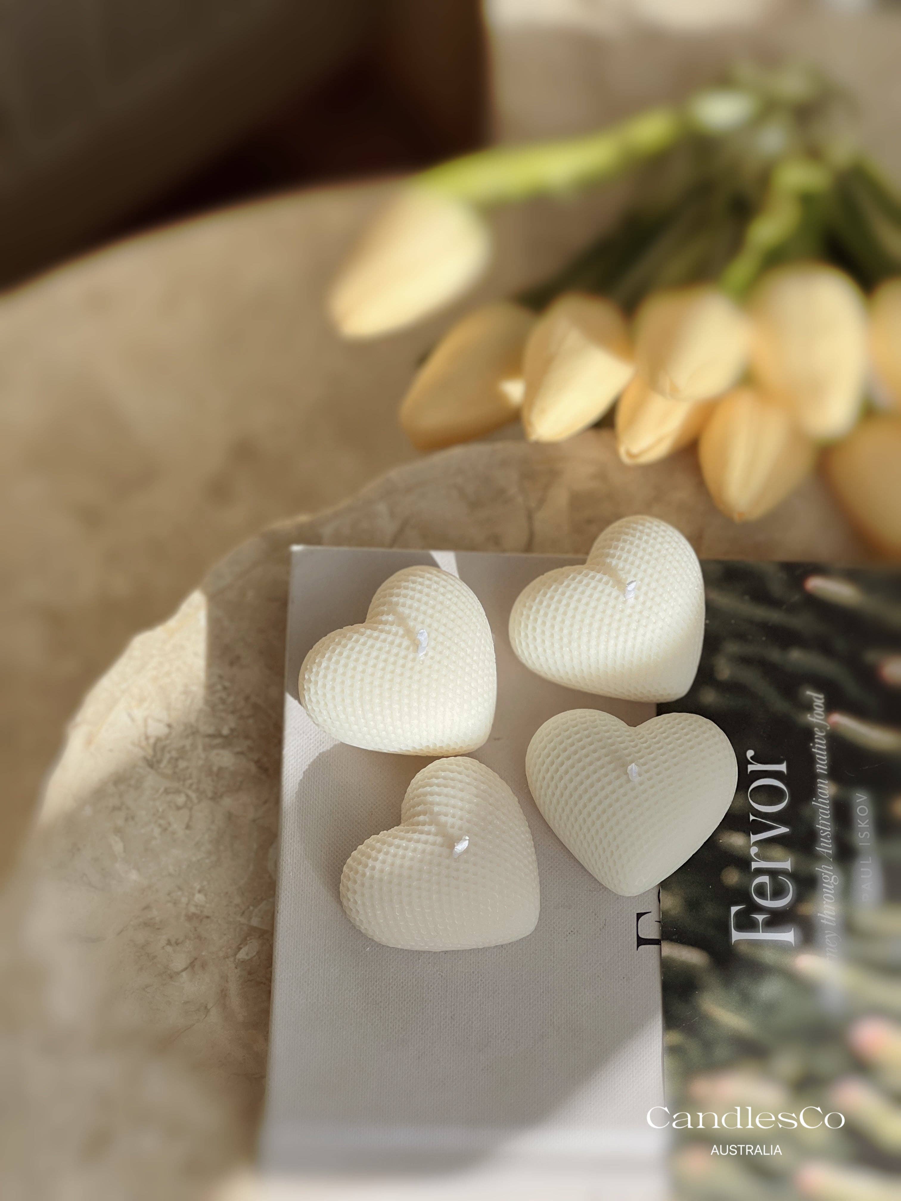CandlesCo Australia - Vente Bougies originales - Bougie Cœur en Cire de Soja0
