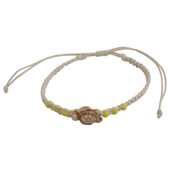 World End Imports Jewelry & Gifts – Großhandel Perlenarmband – BR Makramee/Neonperle/Howlite-Meeresschildkröte-122