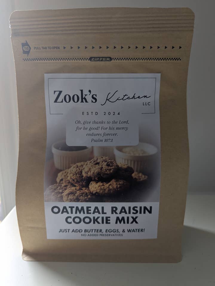 Haferflocken-Rosinen-Keksmischung für den Großhandel von Zook's Kitchen