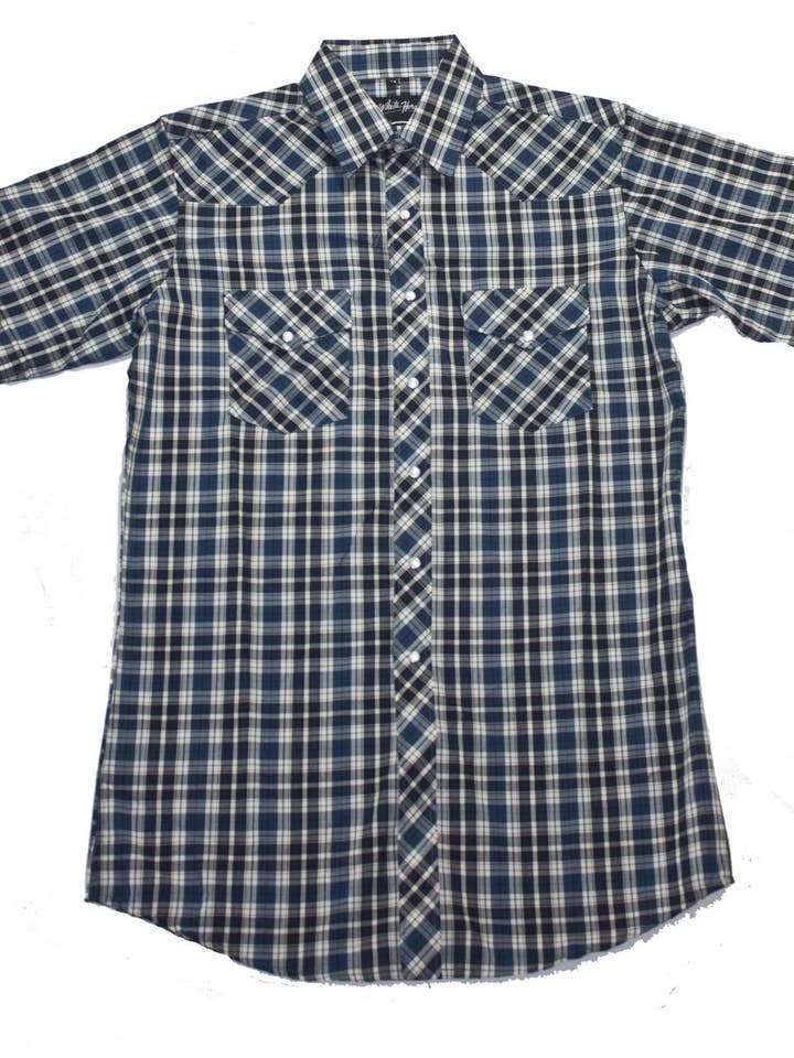 Mens Plaid<br>431-1112 for wholesale by White Horse Apparel