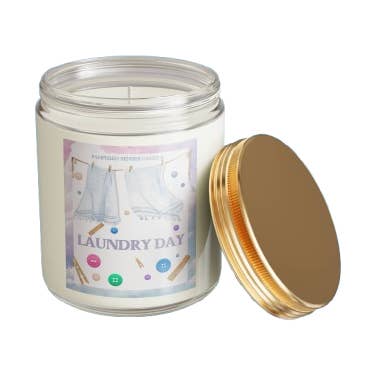 Pampered Senses Laundry Day Candle for wholesale by Pampered Senses Candles