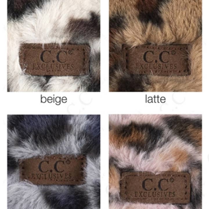 Hana - Wholesale Earwarmers/Ear Muffs - Women's - C.C Leopard Print Earmuffs