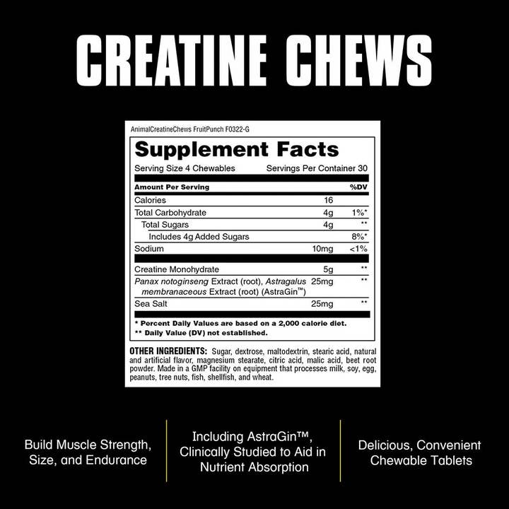 Campus Protein - Wholesale Oral Supplement/Vitamin - Animal Creatine Chews