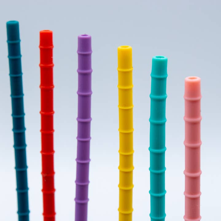 deleco – wholesale Drinking straw – Stylish Silicone Straw & Matching Cleaner - range of colours8