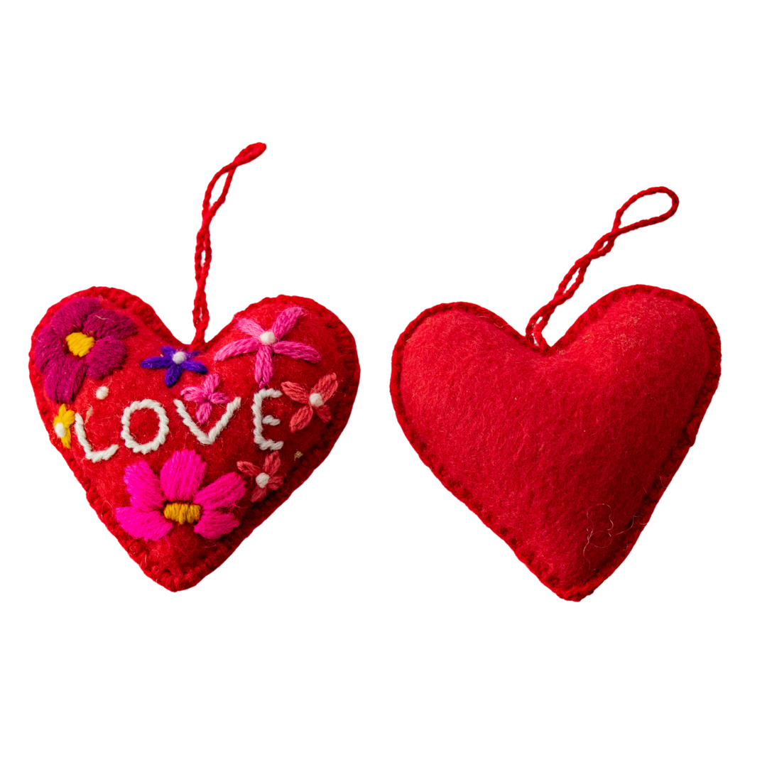 Lumily - Wholesale Ornament - Love Heart Embroidered Handmade Ornament - Mexico2