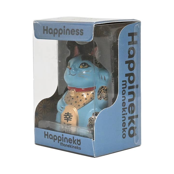 Urban Tokyo - Wholesale Decorative Figurine - 3.25"H Happineko Figurine Blue Happiness (1/36)2