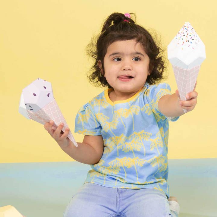 Baumwoll-T-Shirt für Mädchen | Palmen-Print für den Großhandel von little pegs