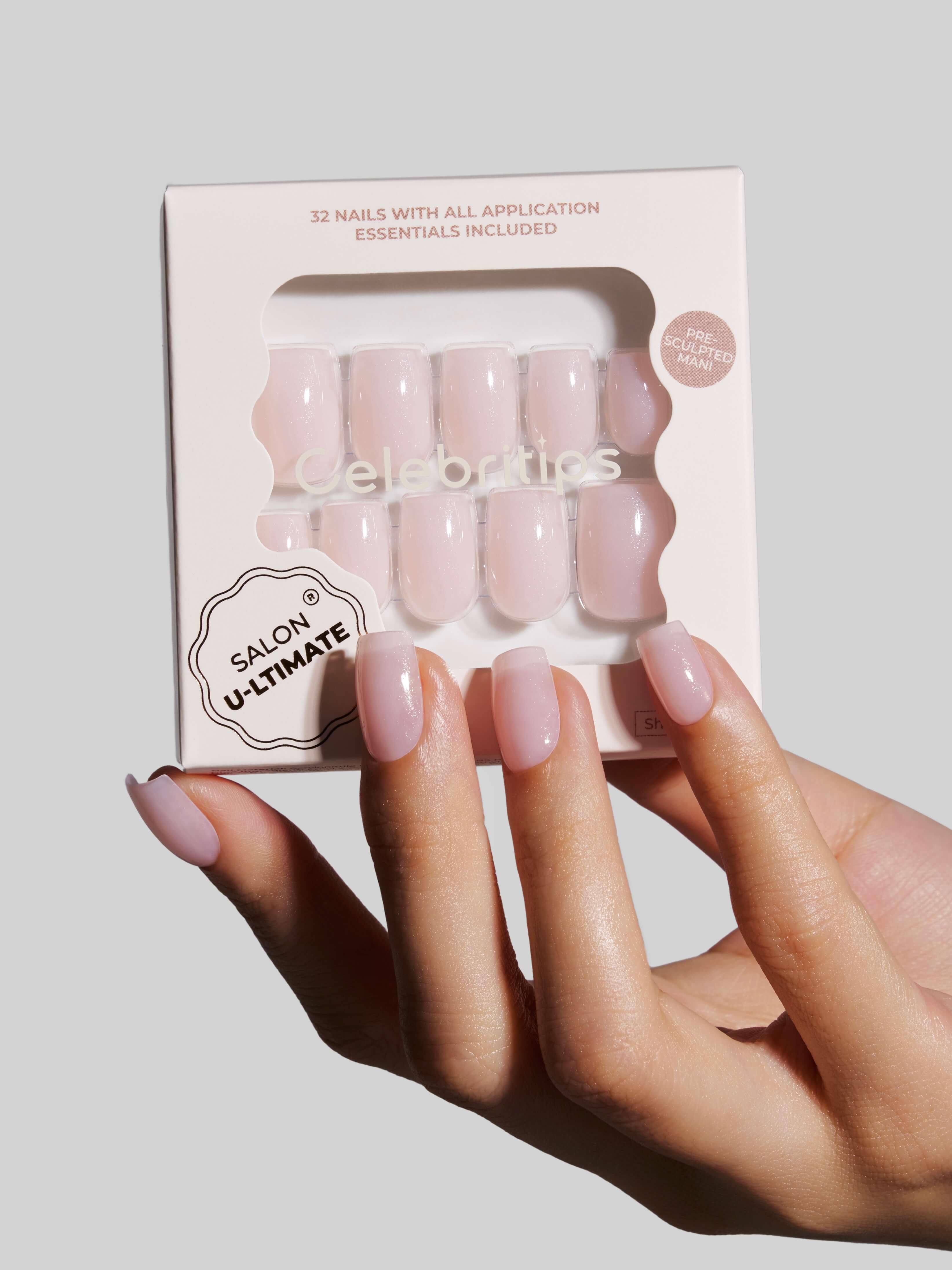 Celebritips - Wholesale Press-on/fake nails - Petal Gloss (Short Coffin)1