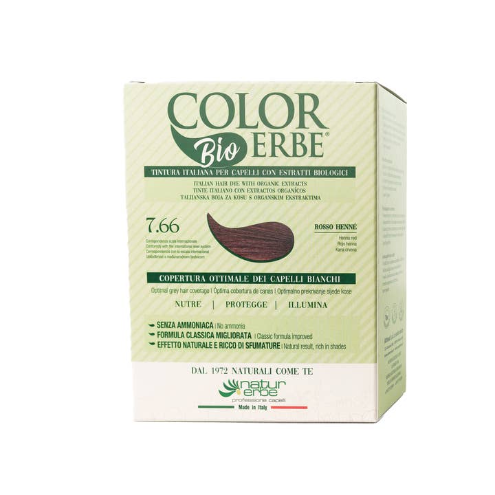 COLOR ERBE - Wholesale Hair Dye - Color Erbe Estr. Dye Bio Henna Red (7.66) - Made in Italy4