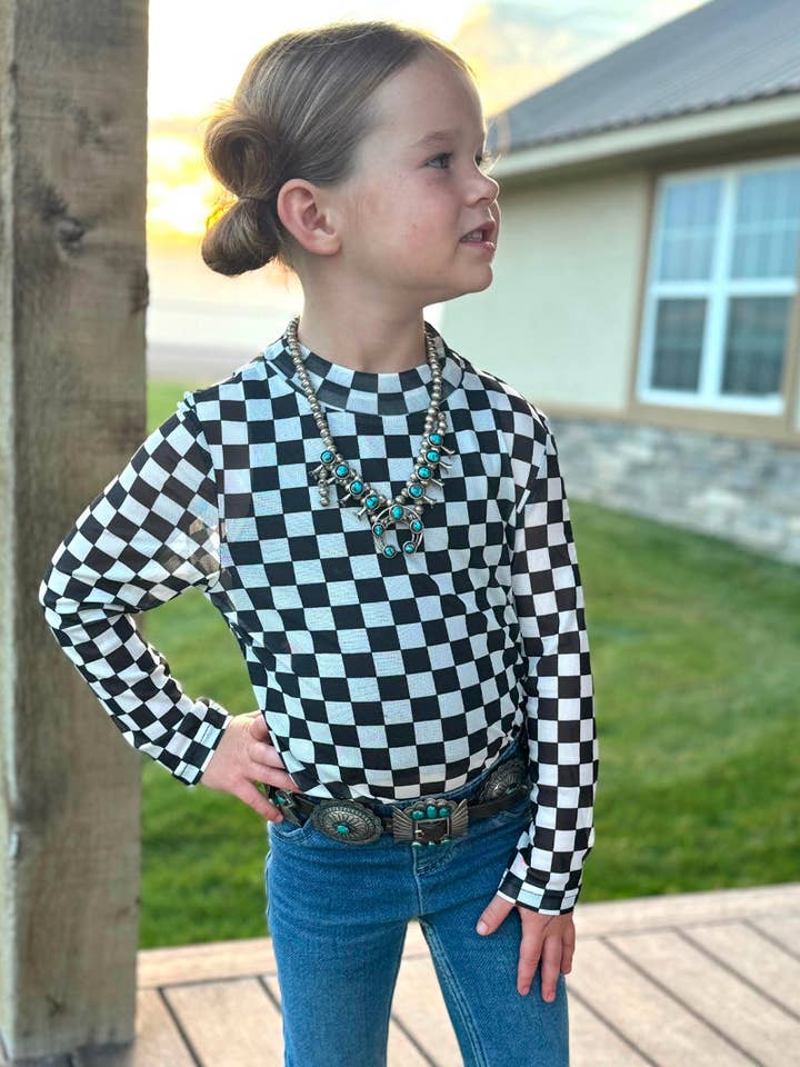 Sterling Kreek - Wholesale T-Shirt - Kids - Mini Round The Track Mesh Top
