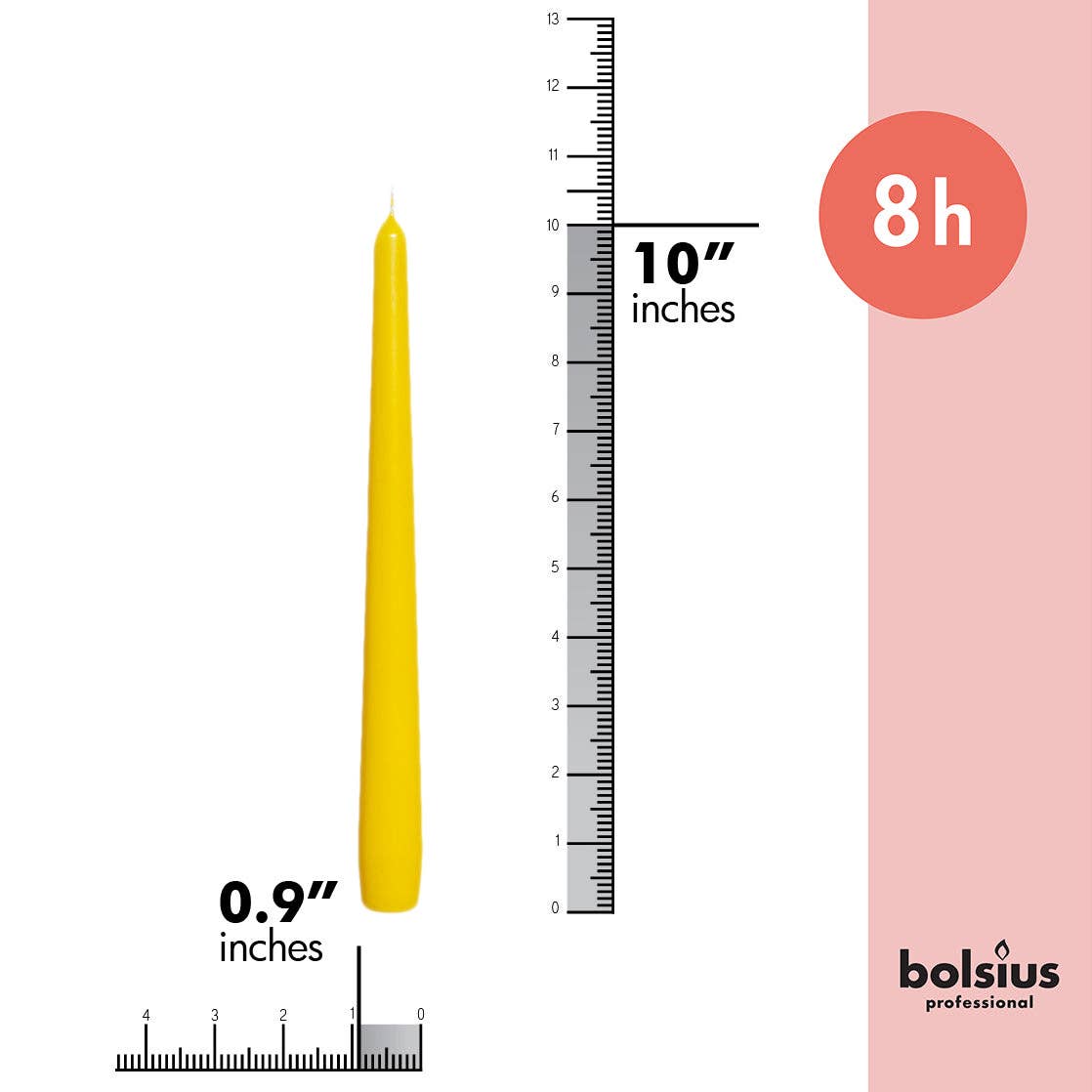 BOLSIUS - Wholesale Taps toelopende kaars/kandelaar - BOLSIUS hoge kegelkaarsen van 25 cm, set van 4 – decoratief, gekleurd, geurloos21