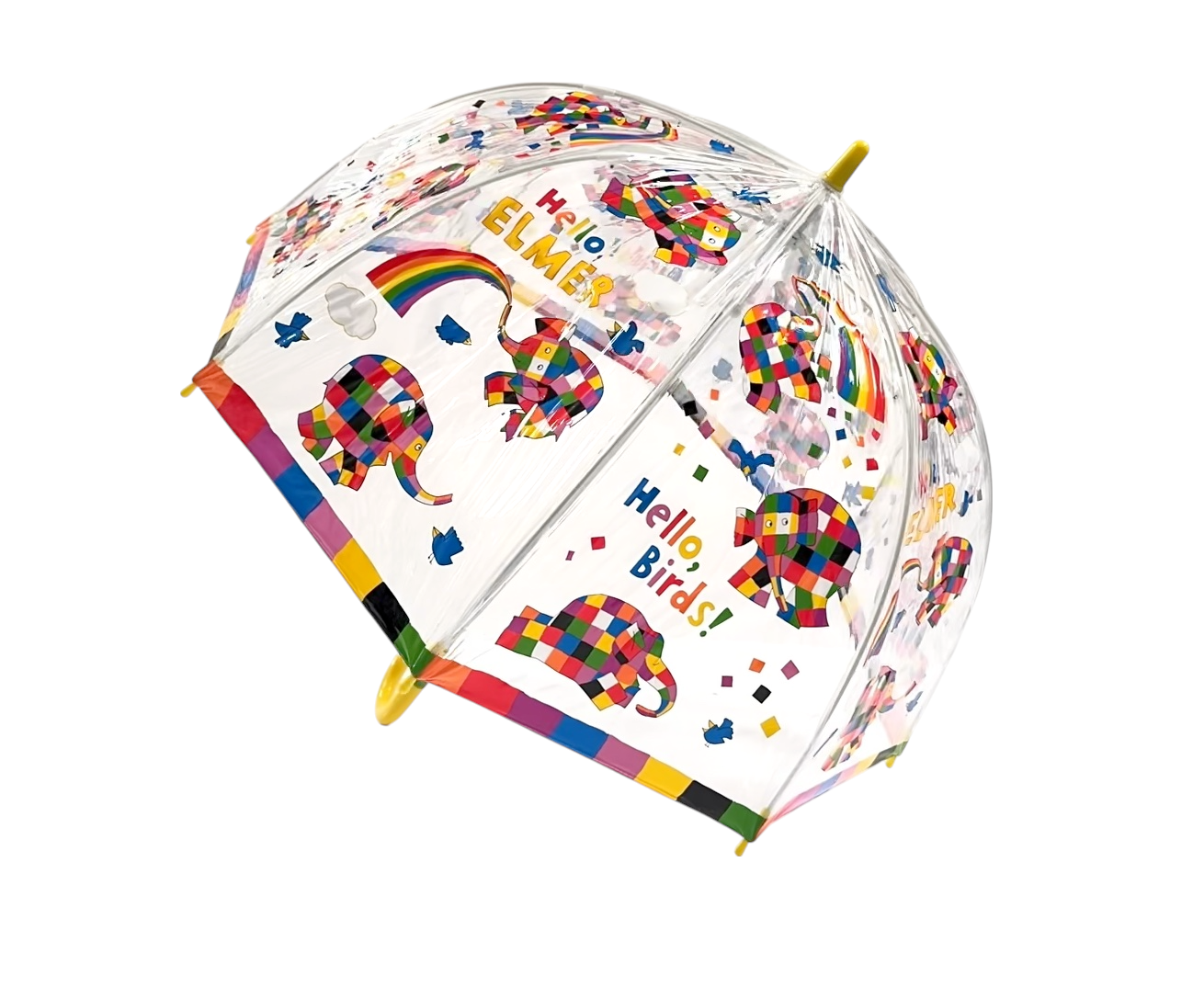 Soake – wholesale Umbrella – kids – Hello Elmer PVC Clear Dome Umbrella0