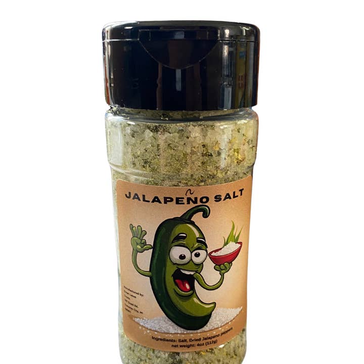 Great Lakes Treats Jalapeno Salt 4oz shaker för wholesale av Great Lakes Treats