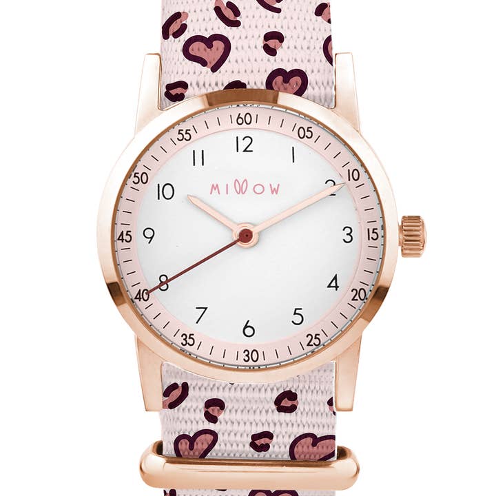 Millow Paris - Wholesale Wrist Watch - Kids - Blossom children's watch with Lovin' Leopard bracelet
