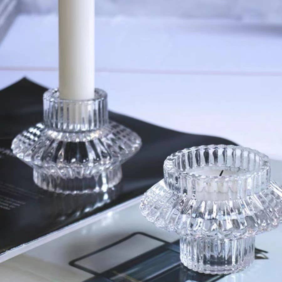 Sweet Home Deco - Wholesale Candle Holder - Glass Candlestick Holders, Taper Candle Holders, Tabletop9
