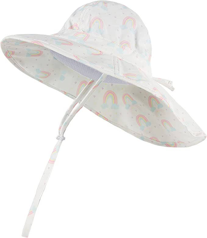 Funky Junque – Chapéu de pescador – Criança por atacado – Chapéu Bucket Estampado Infantil - Happy Rainbows1