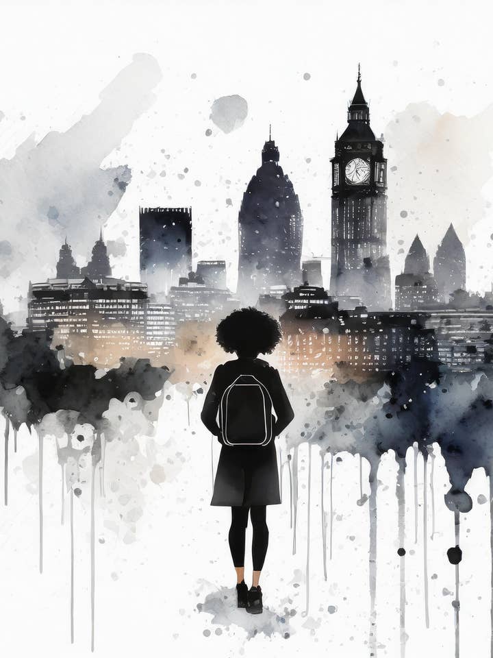 BG Traveler Brixton Fine Art lykønskningskort for engroshandel hos Blacartistry