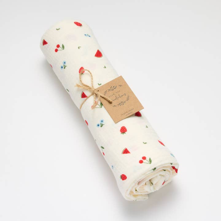 Lange en mousseline biologique - Douces Récoltes pour la vente par Over the Dandelions