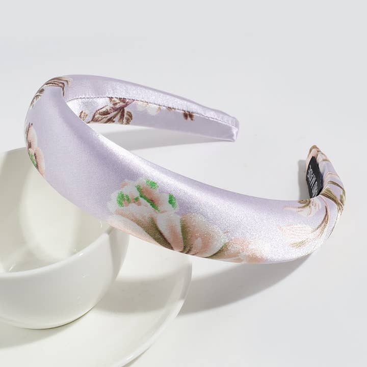 MKS America - Wholesale Fashion Headband - Women's - Fashionable Satin Floral Sponge Headband10