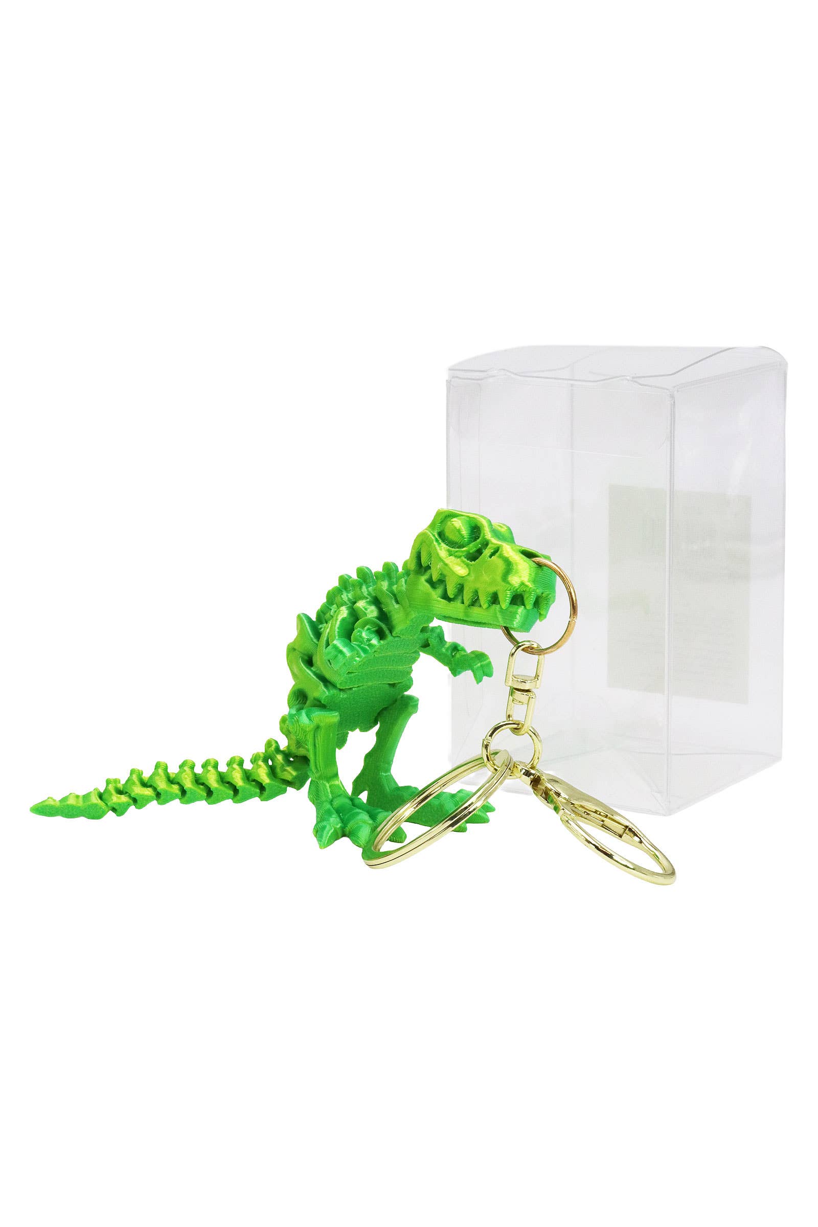 ASSORTED Dinosaur Fossil 3d Print Articulated Key Chain for wholesale on Faire13