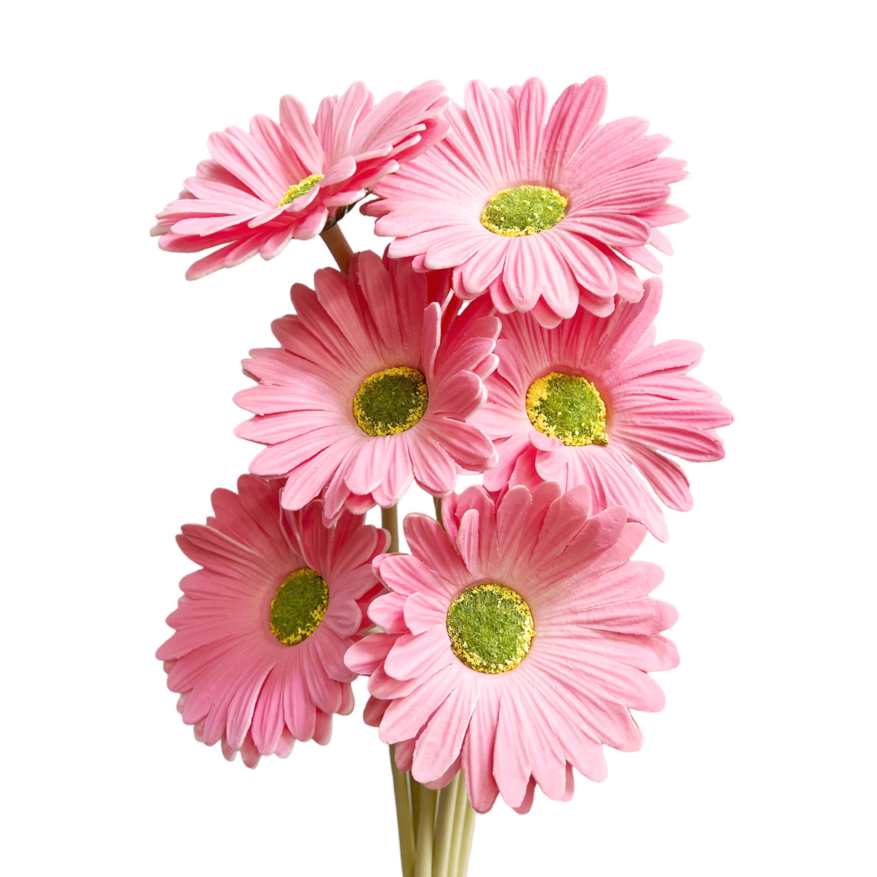Sun Decorer - Wholesale Artificial Flowers - Artificial Real Touch Daisy Stems (Set of 6)8